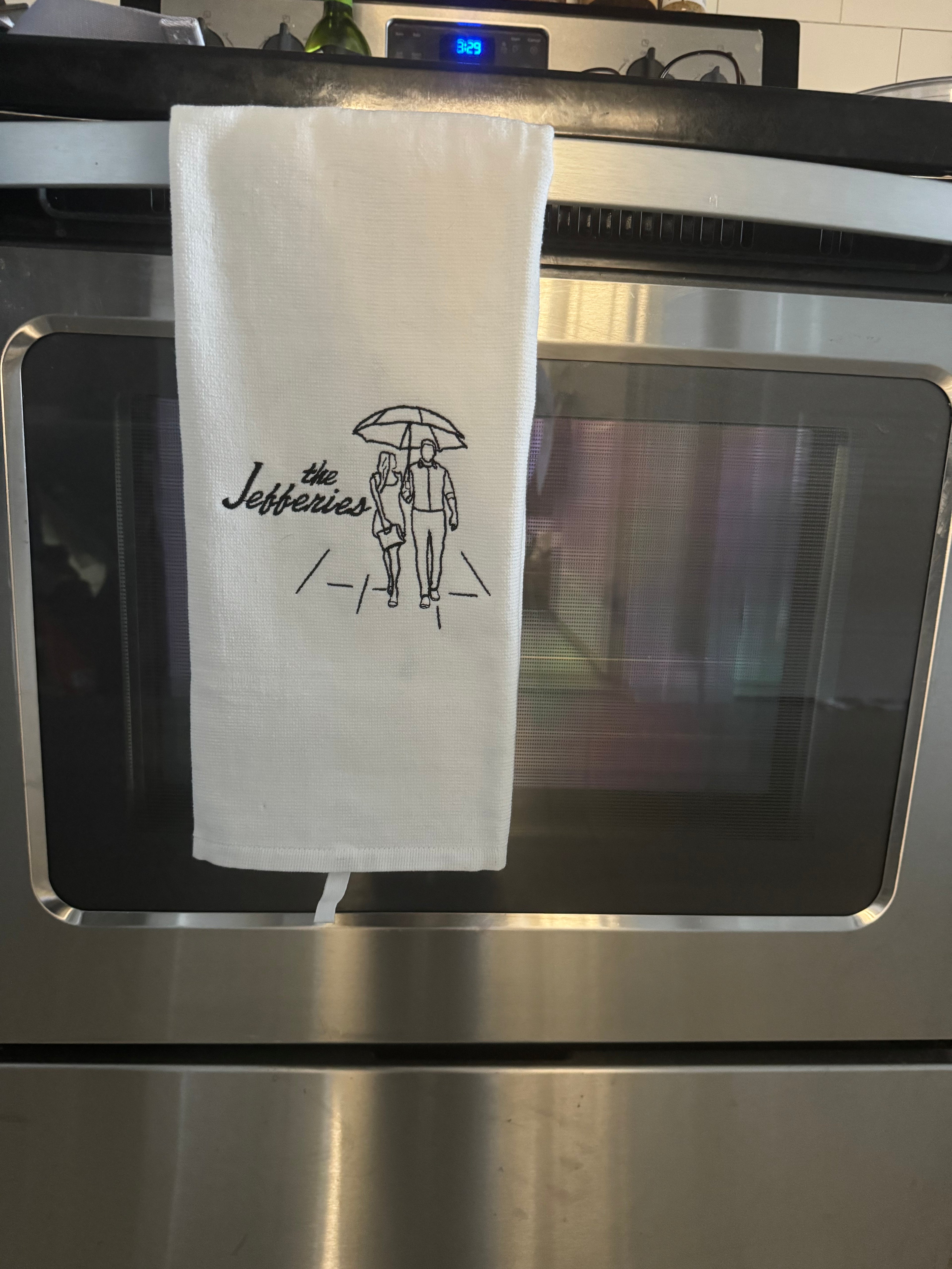 Custom Embroidered Cocktail Napkins or Tea Towel